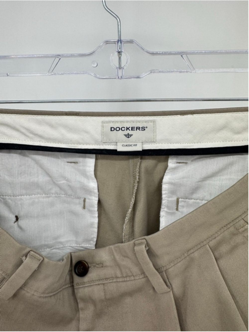 Dockers Men's Khaki Classic Fit Chinos Waist 34 - Picture 3 of 4